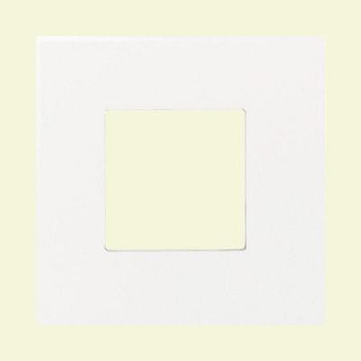 Fashion Accents Arctic White 4-1/4 in. x 4-1/4 in. Ceramic Square Insert Wall Tile