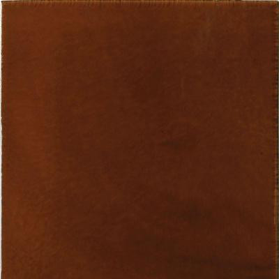 Hand Painted Ceramic Russet 6 in. x 6 in. x 6.35 mm Red Wall Tile (2.5 sq. ft./case)