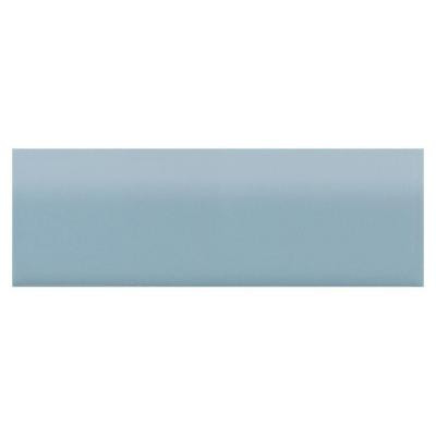 Semi-Gloss Waterfall 2 in. x 6 in. Ceramic Surface Bullnose Wall Tile-DISCONTINUED