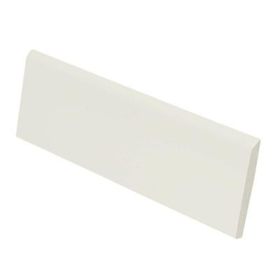 Color Collection MattE Bone 2 in. x 6 in. Ceramic Surface Bullnose Wall Tile-DISCONTINUED
