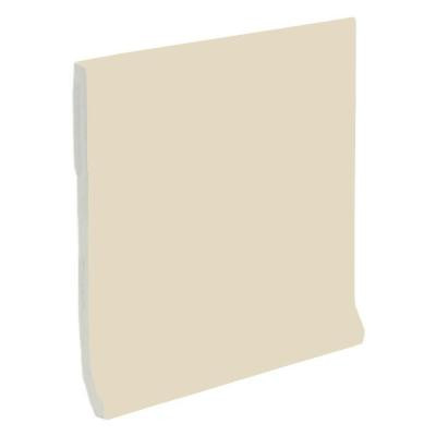 Color Collection Bright Fawn 4-1/4 in. x 4-1/4 in. Ceramic Stackable Cove Base Wall Tile-DISCONTINUED