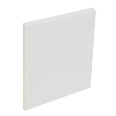 Color Collection Bright Tender Gray 4-1/4 in. x 4-1/4 in. Ceramic Surface Bullnose Wall Tile-DISCONTINUED