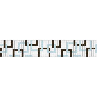 Links Calm Border 117.5 in. x 4 in. Glass Wall and Light Residential Floor Mosaic Tile
