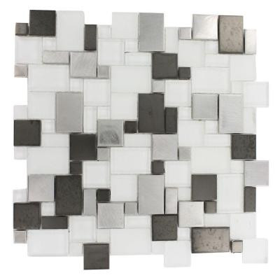 Pattern 12 in. x 12 in. x 8 mm Mosaic Floor and Wall Tile