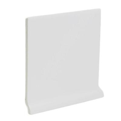 Color Collection Matte Tender Gray 4-1/4 in. x 4-1/4 in. Ceramic Stackable Left Cove Base Wall Tile-DISCONTINUED