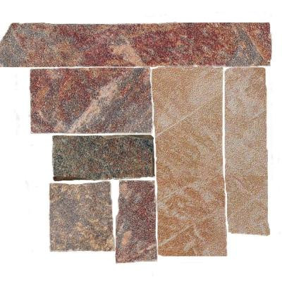Stratford 4 in. x 4 in. Multicolor Porcelain Corner Floor and Wall Tile-DISCONTINUED