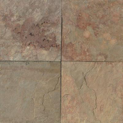 Natural Stone Collection China Apricot 12 in. x 12 in. Slate Floor and Wall Tile (10 sq. ft. / case)