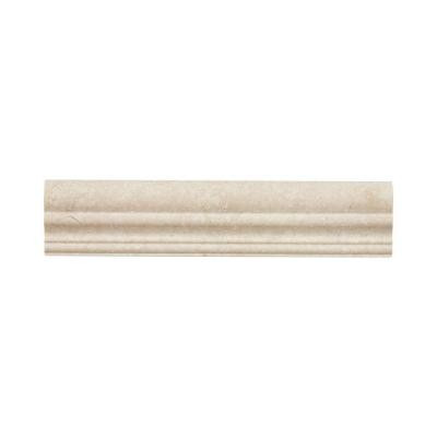Creama 2-5/8 in. x 12 in. Marble Crown Trim Wall Tile