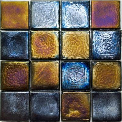 Edgewater Outer Banks Glass Mosaic & Wall Tile - 5 in. x 5 in. Tile Sample-DISCONTINUED