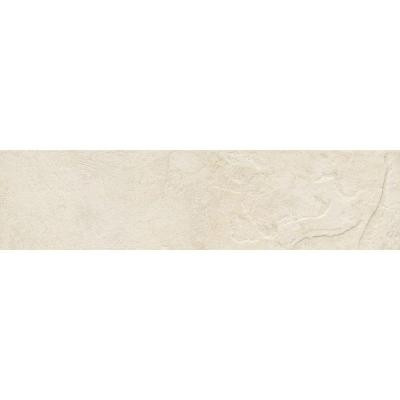 Mt. Everest Bianco 3 in. x 12 in. Glazed Porcelain Floor and Wall Bullnose Tile-DISCONTINUED