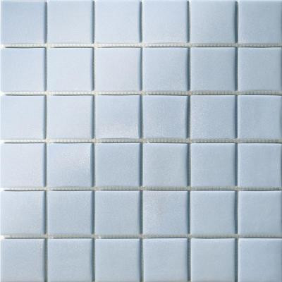 12.5 in. x 12.5 in. Capri Celeste Grip Glass Tile-DISCONTINUED