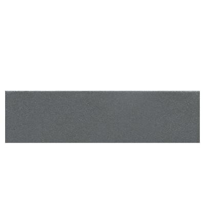 Colour Scheme Suede Gray Solid 3 in. x 12 in. Porcelain Bullnose Floor and Wall Tile