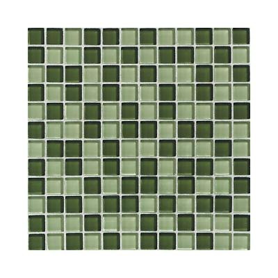 Glass Reflections Rain Forest 12 in. x 12 in. x 8mm Glass Mesh-Mounted Mosaic Wall Tile (10 sq. ft. / case)-DISCONTINUED