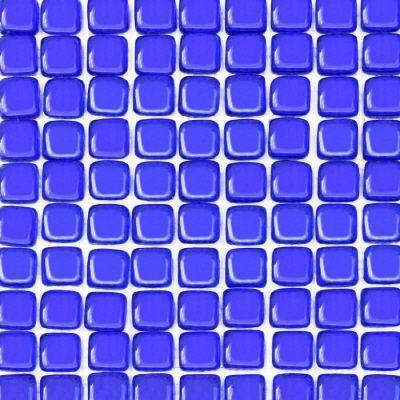 Pillow Glass Lolite 12 in. x 12 in. Accent Glass Mosaic Wall Tile (10 Sq. ft./Case) - DISCONTINUED