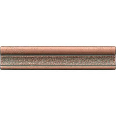 Castle Metals 2-1/2 in. x 12 in. Aged Copper Metal Hammered Ogee Liner Trim Wall Tile