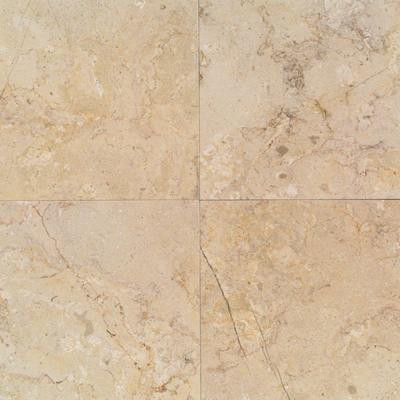 Natural Stone Collection Sahara Beige 12 in. x 12 in. Marble Floor and Wall Tile (10 sq. ft. / case)