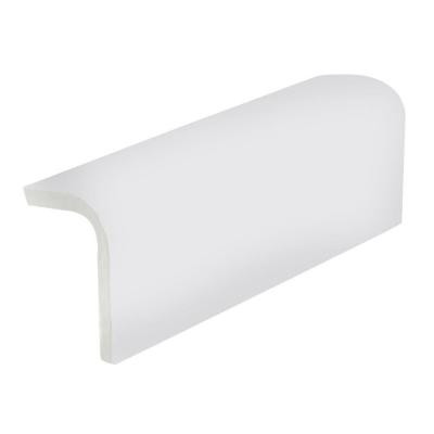 Color Collection Matte Tender Gray 2 in. x 6 in. Ceramic Sink Rail Wall Tile-DISCONTINUED