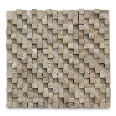 Cubist DuChamp 12 In. x 12 In. Marble Natural Stone Mosaic Wall Tile (5 sq. ft./Case)