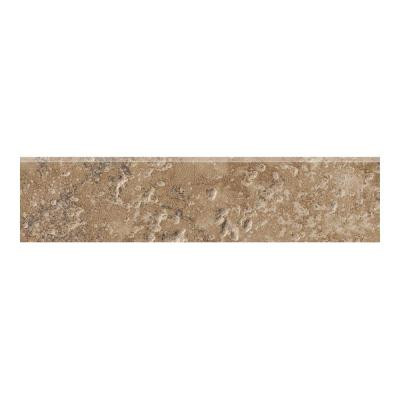 Artea Stone 3 in. x 13 in. Cappuccino Porcelain Bullnose Floor and Wall Tile