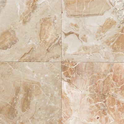 Natural Stone Collection Breccia Oniciata 12 in. x 12 in. Marble Floor and Wall Tile (10 sq. ft. / case)