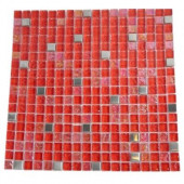 Bloody Mary Squares 12 in. x 12 in. x 8 mm Glass Wall and Floor Tile