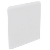 Color Collection Matte Tender Gray 3 in. x 3 in. Ceramic Surface Bullnose Corner Wall Tile-DISCONTINUED