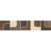 Concrete Connection Retro Warm 2 in. x 13 in. Porcelain Decorative Border Accent Floor and Wall Tile