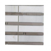 Elder Oriental and Athens Grey Marble Floor and Wall Tile - 6 in. x 6 in. Tile Sample-DISCONTINUED