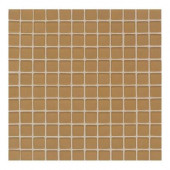 Maracas Evening Sun 12 in. x 12 in. 8 mm Frosted Glass Mesh-Mounted Mosaic Wall Tile