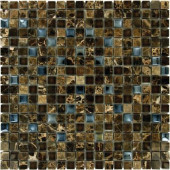 Emperador 12 in. x 12 in. x 8 mm Glass Stone Mesh-Mounted Mosaic Tile (10 sq. ft. / case)