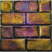 Edgewater Dusk Glass Mosaic & Wall Tile - 5 in. x 5 in. Tile Sample-DISCONTINUED