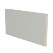 Color Collection Matte Taupe 3 in. x 6 in. Ceramic Surface Bullnose Wall Tile-DISCONTINUED
