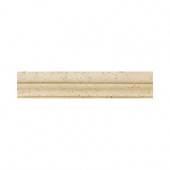 Brancacci Windrift Beige 2 in. x 12 in. Ceramic Chair Rail Accent Wall Tile