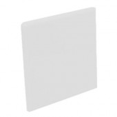 Color Collection Matte Tender Gray 4-1/4 in. x 4-1/4 in. Ceramic Surface Bullnose Corner Wall Tile-DISCONTINUED