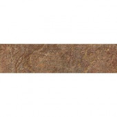 Mt. Everest Rosso 3 in. x 12 in. Glazed Porcelain Bullnose Floor and Wall Tile