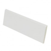 Color Collection Matt Tender Gray 2 in. x 6 in. Ceramic Surface Bullnose Wall Tile-DISCONTINUED