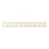 Liner Almond 1 in. x 6 in. Ceramic Rope Liner Wall Tile