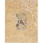Castle De Verre Chalice Gold 10 in. x 13 in. Porcelain Decorative Wall Tile-DISCONTINUED