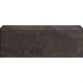 Argos 3-3/4 in. x 13 in. Antracita Ceramic Bullnose Floor and Wall Tile-DISCONTINUED