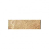 Pietre Vecchie Golden Sienna 3 in. x 13 in. Glazed Porcelain Bullnose Floor and Wall Tile