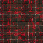 Metalz Manganese-1014 Mosaic Recycled Glass 12 in. x 12 in. Mesh Mounted Floor & Wall Tile (5 sq. ft.)