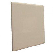 Matte Fawn 6 in. x 6 in. Ceramic Surface Bullnose Wall Tile-DISCONTINUED