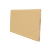Matte Camel 3 in. x 6 in. Ceramic 6 in. Surface Bullnose Wall Tile-DISCONTINUED