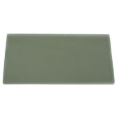 Contempo Seafoam Frosted 6 in. x 3 in. Glass Tiles