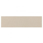 Identity Bistro Cream Grooved 4 in. x 24 in. Polished Porcelain Bullnose Floor and Wall Tile