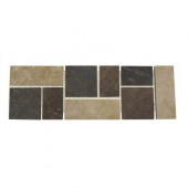 Continental Slate Multi-Colored 4 in. x 12 in. Porcelain Decorative Accent Floor and Wall Tile