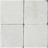 Crema Marfil 4 in. x 4 in. Tumbled Marble Floor and Wall Tile (1 sq. ft. / case)
