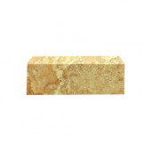 Fresno 3 in. x 10 in. Ocre Ceramic Bullnose Wall Tile-DISCONTINUED