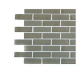 Contempo Natural White Brick Glass - 6 in. x 6 in. Tile Sample-DISCONTINUED