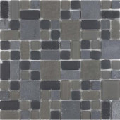 No Ka 'Oi Haleakala-Hal420 Stone And Glass Blend Mesh Mounted Floor and Wall Tile - 3 in. x 3 in. Tile Sample